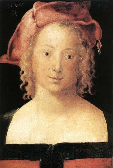Albrecht Durer Portrait of a Young Girl Norge oil painting art